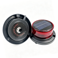 Superhelle Solar-Stroboskop-Warnleuchte mit Magnetbefestigung für Fahrzeuge mit Bernsteinfarbenem Blinklicht