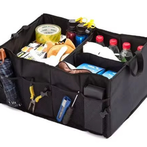 Free Sample Black polyester <b>Car</b> Storage <b>Organizer</b> Bag Multifunction Foldable <b>Car</b> Storage Box for <b>Car</b> - Product Image 1