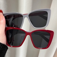Gafas de Sol Cat Eye al por Mayor, Ligeras, Montura Completa, Unisex, Económicas, Versátiles, con Forma para Posar, Montura Grande