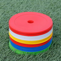 Cône de marquage plat de 6 pouces avec trou central pour football, cônes d'agilité en plastique pour terrain de soccer
