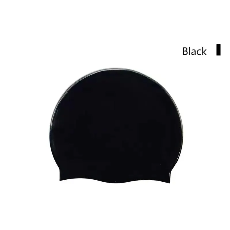 Topi renang lateks logo kustom 55g ramah lingkungan topi renang anak-anak dewasa silikon