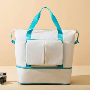 Sac de <span class=keywords><strong>voyage</strong></span> pliable à grande capacité en gros, <span class=keywords><strong>pas</strong></span> <span class=keywords><strong>cher</strong></span>, <span class=keywords><strong>pour</strong></span> femmes, sac de <span class=keywords><strong>week</strong></span>-<span class=keywords><strong>end</strong></span> léger, sac à bandoulière - Product Image 4