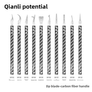 QIANLI DP poignée en Fiber de carbone avec lame polie à la main outil de réparation de <span class=keywords><strong>carte</strong></span> mère de téléphone portable multi-modèle universel - Product Image 2