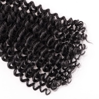 Jiffy Wholesale Bundles de cheveux humains Deep Curly 100% Human Hair pour l'extension de cheveux tressés