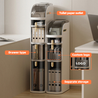 Organisateur d'angle et de bordure multi-niveaux WANUO, armoire de rangement verticale étroite en plastique