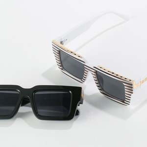 Gafas de Sol Cuadradas con Marco Grande, Diseño Retro Personalizado al por Mayor, con Estampado de Leopardo y Degradado, Protección UV400 para Hombre y Mujer - Product Image 2