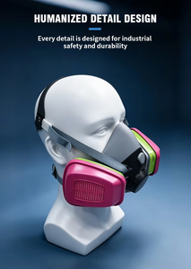 Reusable Low Breathing Resistance 6200 Gas Mask Half Face Respirator for Construction Grinding Spray <b>Paint</b> Chemical Work - Product Image 6