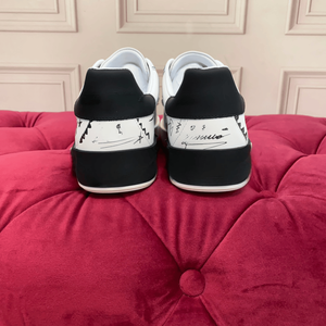 Dolces Tendances de la mode homme et femme, chaussures plates en tissu tissé à motifs graffiti tridimensionnels, chaussures décontractées pour tous les jours, Gabbna - Product Image 5