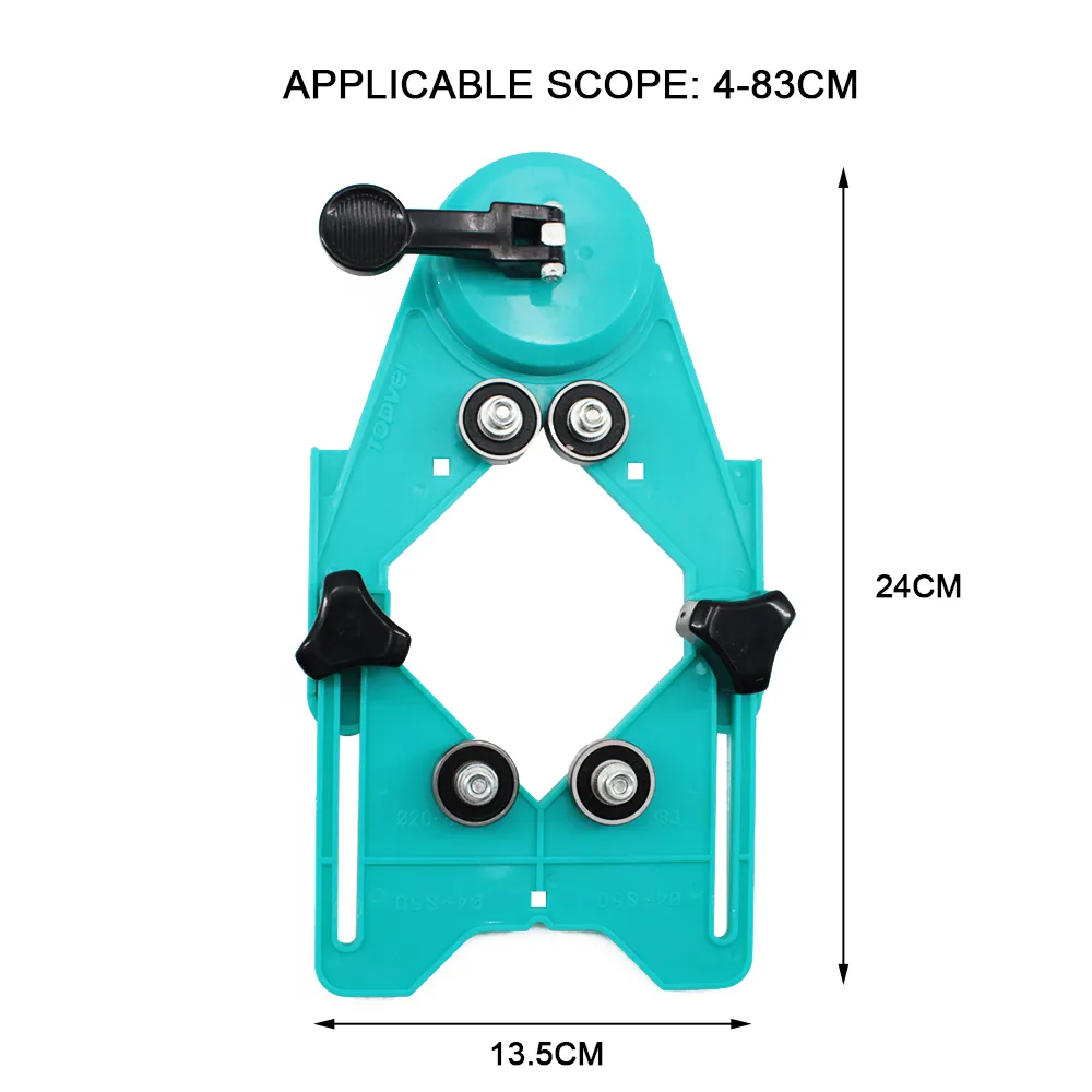 Broca ajustable para azulejos de 4-83mm, agujero de vidrio para azulejos, guía de broca de sierra, Base de vacío, ventosa, localizador de agujeros de apertura