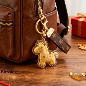 Porte-clés de téléphone portable en alliage, motif dessin animé, best-seller, pour gagner de l'argent instantanément, pendentif doré pour sac, petit cadeau - Product Image 3