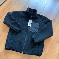 Veste Safari Décontractée Automne-Hiver pour Hommes et Femmes, Coupe-Vent Extérieur en Polaire Polaire XL, Épaisse, Tissage Lâche, Laine d'Agneau Teinte Unie