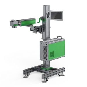 Fly Online Faserlaser-Markierungs-Gravurmaschine für Metall Stahlrohr PVC PE PPR Rohrcode Tintenstrahldruck KF130