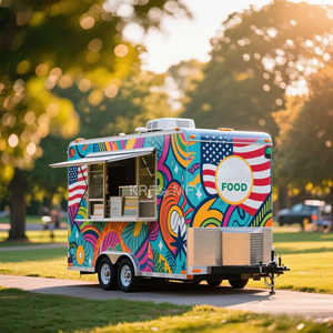 Camión de Comida Móvil con Cocina Tipo Remolque para Cafetería y Tacos, Estilo 2025 - Product Image 1