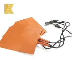 12V Electric Silicone Heating Pad For Fuel Tank Heating Plate