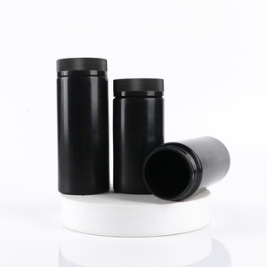 Black HDPE Plastic <b>Pill</b> <b>Bottle</b> 100ml 150ml 200ml with Tear Off Flip Cap Vitamin Supplement Container Custom Logo Wholesale - Product Image 5