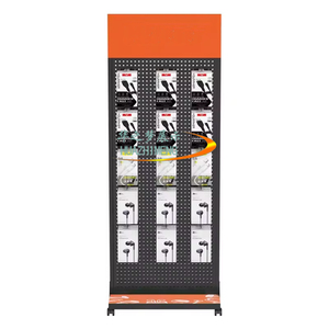 Kim loại Pegboard sạc điện thoại Phụ kiện hiển thị đứng di chuyển Bông tai Keychain đồ chơi PEG Board Rack hiển thị - Product Image 2