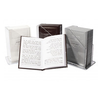 Support de livre en acrylique Zemiros Shabbos Bencher Set, structure verticale stable, fabriqué à partir de matériaux durables