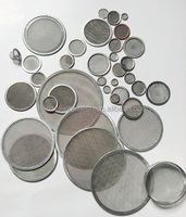 Filter Disc Kawat Baja Tahan Karat 304 316 Kustom, Saringan Logam Bulat untuk Filtrasi Air