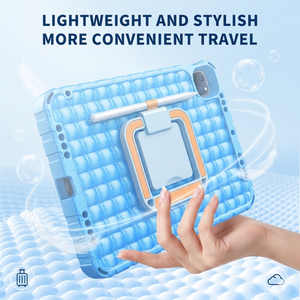 เคส HGD สำหรับ iPad Pro 11 นิ้ว รุ่นปี 2024 กันน้ำ กันเปื้อน เหมาะสำหรับเด็ก พร้อมช่องใส่ดินสอและขาตั้ง - Product Image 4