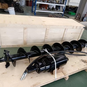 Escavadeira Skid Steer Retroescavadeira Anexos Hidráulica Terra <span class=keywords><strong>Auger</strong></span> Broca Post Buraco Digger - Product Image 6