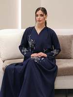 Abaya personnalisée en gros pour femmes musulmanes, robe islamique respirante, mode quatre saisons, légère, service OEM