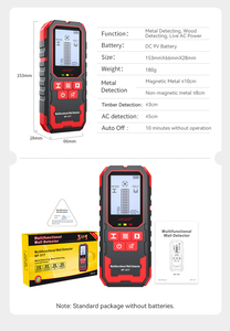 Détecteur mural NOYAFA NF-517, outils essentiels de haute précision, détecteur de montants pour le métal, le bois et les fils sous tension, détecteur mural portatif - Product Image 5