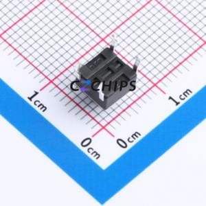 K2-1102DP-E4SW-04 Tactile Switch Through hole-4P,6x6mm Switch Single Pole Single Throw Round Button 2.5N Through Hole - Product Image 2