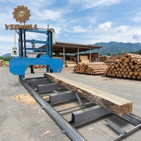 Scie à ruban portable à moteur essence horizontal 4 kW, économique