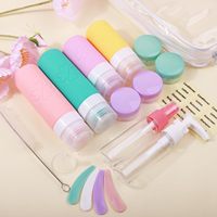 Bouteilles portatives de recharge de voyage de 18 paquets avec le silicone,