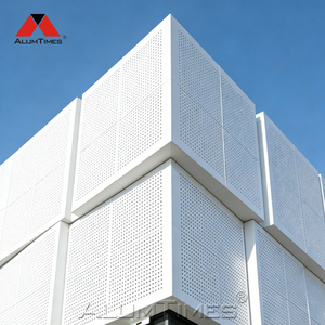 Panneau de façade perforé en alliage d'aluminium au design moderne personnalisé pour usage extérieur, murs-rideaux imperméables et ignifuges - Product Image 1