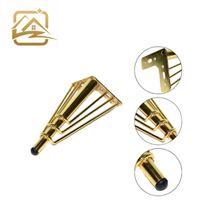Modern Solid Iron Metal Sofa Legs 25cm/75cm Gold Wire Plating Heavy Duty <b>Easy</b> Installation for Sofa <b>Bed</b> Cabinet Kitchen - Product Image 2