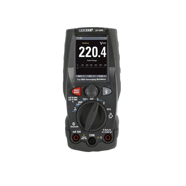CEM High Precision Digital Multimeter with Color Screen Display (DT-891/896/897 Series) - Industrial Voltage Tester