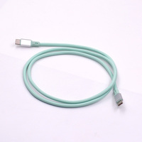 Étui en silicone liquide souple, câble de charge rapide Type C vers Type C 3A PD 60W pour Samsung Android Power Bank