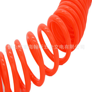 สายลมสปริง 6 มม- 1 4 นิ้ว ข้อต่อเร็ว พลาสติก PU อุปกรณ์เสริมเครื่องมือลม - Product Image 5