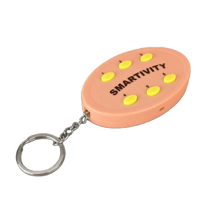Wholesale Custom Creative Voice Button Sound Recording Pendant Voice Recordable Talking Music Keychain