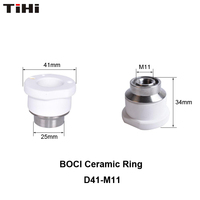 Cincin Keramik Laser 3D Daya Tinggi D41-M11 Dudukan Nosel Laser untuk Kepala Mesin Pemotong Laser Serat BOCI
