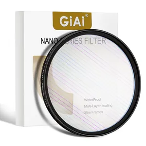 GiAi相机镜头条纹滤镜67毫米72毫米77毫米82毫米相机滤镜适用于佳能尼康