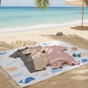 Traje de Baño Enterizo para Bebé Peekaboo Korea Mono, Conjunto de Protección Solar para Bebés y Niños Pequeños, Cómodo, de Secado Rápido, 90% Poliéster, 10% Elastano - Product Image 3