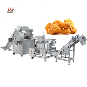 Freidora Industrial de Pollo y Queso, máquina de freír continua para patatas fritas