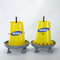 Mangeoire professionnelle surélevée pour volailles avec pieds détachables, abreuvoir automatique pour poulets 9L 12L 20L 22L pour usage commercial en ferme