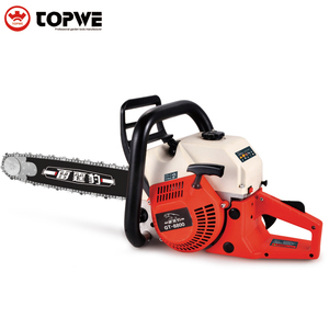 Motosierra de gasolina Topwe de gran potencia de 82 cc, máquina para cortar madera de 2 tiempos, eficiente para crear líneas de defensa contra incendios - Product Image 1