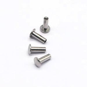 Rivets semi-tubulaires en acier inoxydable, tête de 2 mm et 3 mm, finition brillante, norme ISO, tailles personnalisables, couleur argent, pour l'électronique - Product Image 4