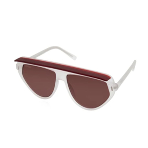 Gafas de sol de estilo Vintage para mujer, anteojos de sol femeninos de media montura pequeña, con Luna y doble color, de acetato - Product Image 5