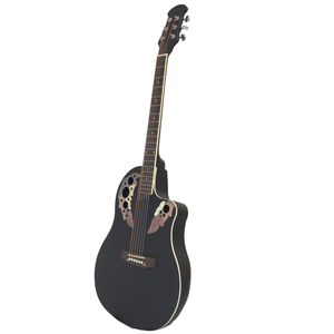 <span class=keywords><strong>Chitarra</strong></span> Elettroacustica Nera Opaca da 41 Pollici con Top in Legno di Tiglio per Principianti e Pratica Quotidiana - Product Image 2