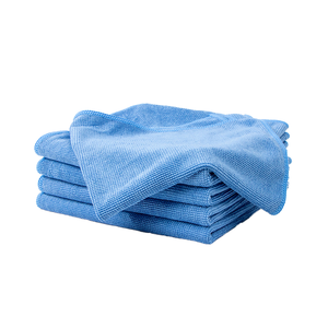 Niaona 40*40cm 300gsm 회색 극세사 청소 천 뜨거운 판매 워프 니트 주방 타월 블루 컬러 유리 패키지 Opp - Product Image 2
