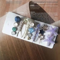 Lot de barrettes à cheveux à motifs variés, perles, strass, étoiles, fleurs, style à clipser, personnalisable, vente en gros, ensemble de barrettes, cadeau pour présentoirs de boutiques