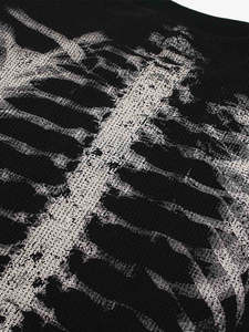 Produttore personalizzato Streetwear teschi a maniche lunghe magliette stampa DTG <span class=keywords><strong>felpa</strong></span> per <span class=keywords><strong>uomo</strong></span> - Product Image 5