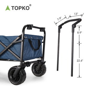 TOPKO 3-In-1 어린이 및 화물을 위한 야외 접이식 왜건, 쿨러 서빙 미니바 트롤리 - Product Image 5
