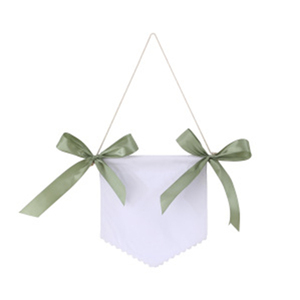<span class=keywords><strong>En</strong></span> gros, Guirlande de bienvenue pour chambre d'enfant <span class=keywords><strong>en</strong></span> <span class=keywords><strong>toile</strong></span>, brodée avec le nom du bébé et nœuds - Product Image 4