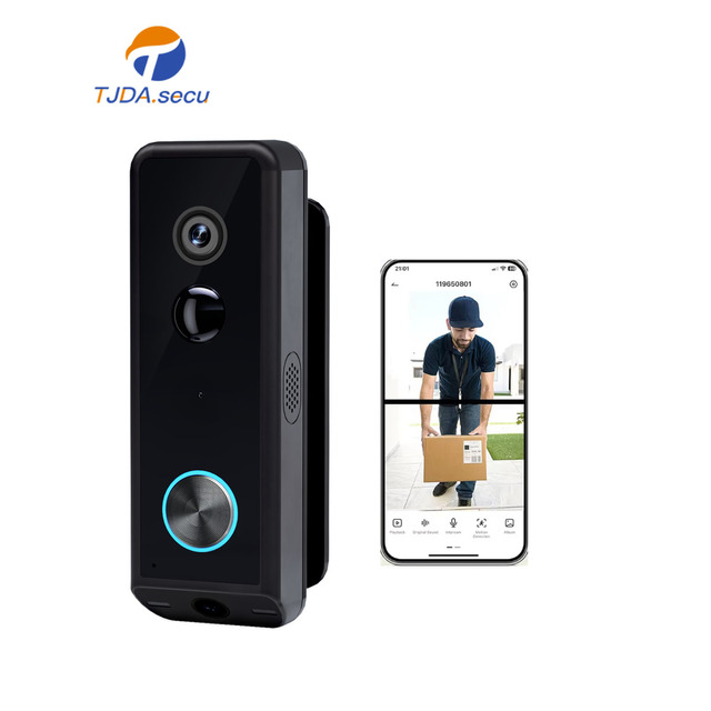 Doorbells for Home with Cameras 5MP Solar Door Phone WiFi Wireless Night Vision IP65 PIR Dual Lens Video Doorbell Camera